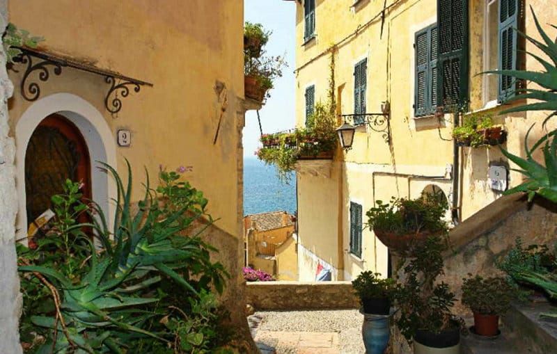 The magical city of Cervo in Liguria