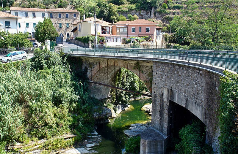 The bridge of Dolcedo is one of the tourist attractions