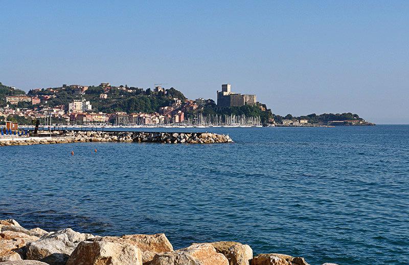 A beautiful view of the sea in Lerici