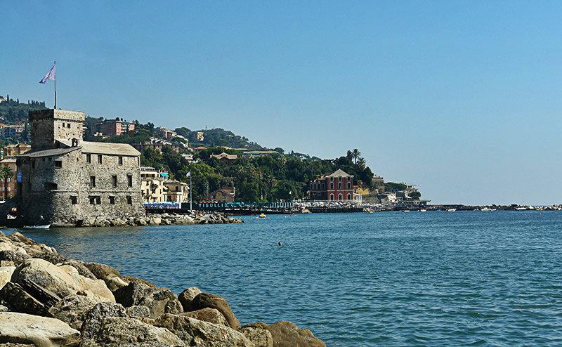 A beautiful view of the sea in Rapallo