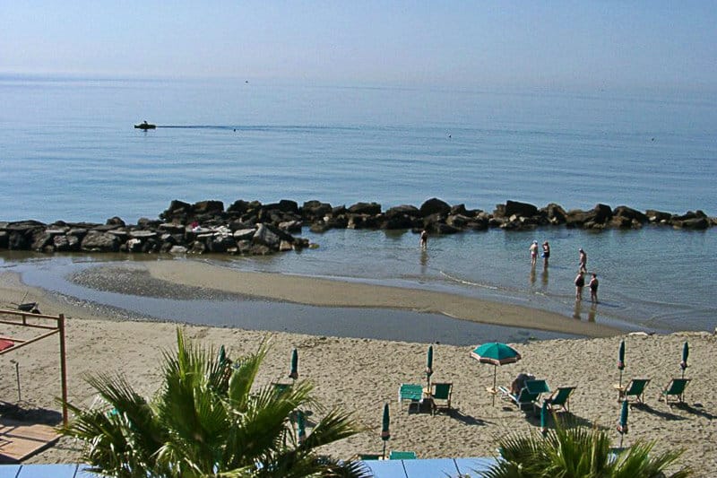 A beautiful sandy beach of San Bartolomeo al Mare